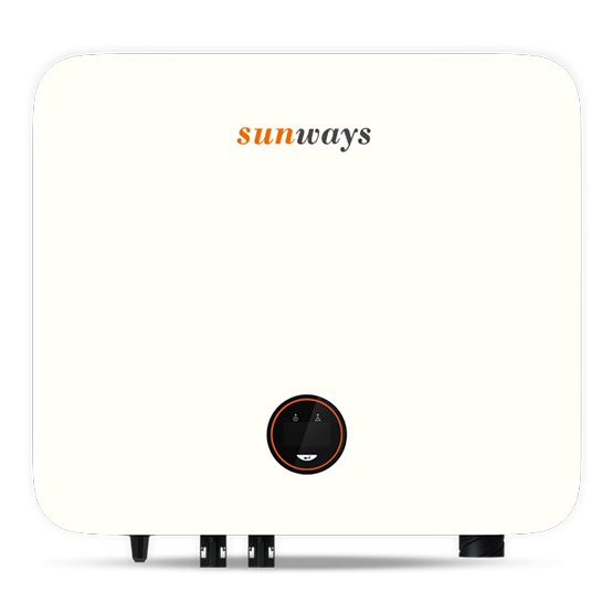 SUNWAYS MONOFÁSICO COM 2 MPPTS STS-3K/3.6K/4.2K/4.6K/5K/6KTL